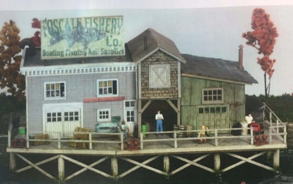 Railroad Kits 1-2014 HO Foscale Fishery Co. The Dock Series Kit