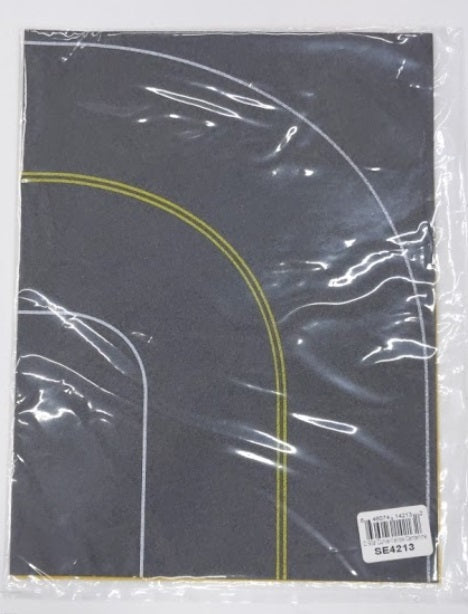 Scenic Express SE4213 O Scale Black Asphalt 90 Degree Curve (Pack of 2)