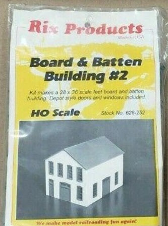 Rix Products 628-0252 HO Board & Batten Building # 2 Kit