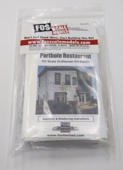 FOS Scale Limited QK21 HO Porthole Restaurant Craftsman Kit
