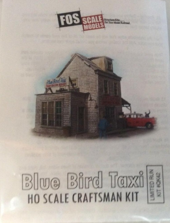 FOS Scale Limited QK42 HO Blue Bird Taxi Craftsman Kit