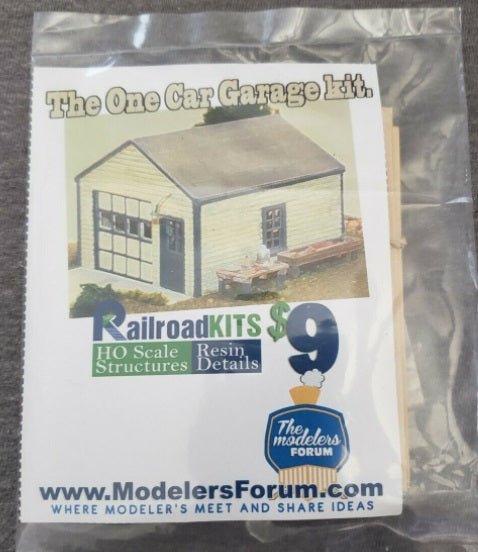 Railroad Kits HO The One Car Garage Kit
