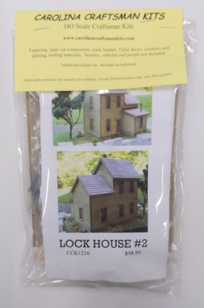 Carolina Craftsman CCK1216 HO Lock House #2 Craftsman Building Kit