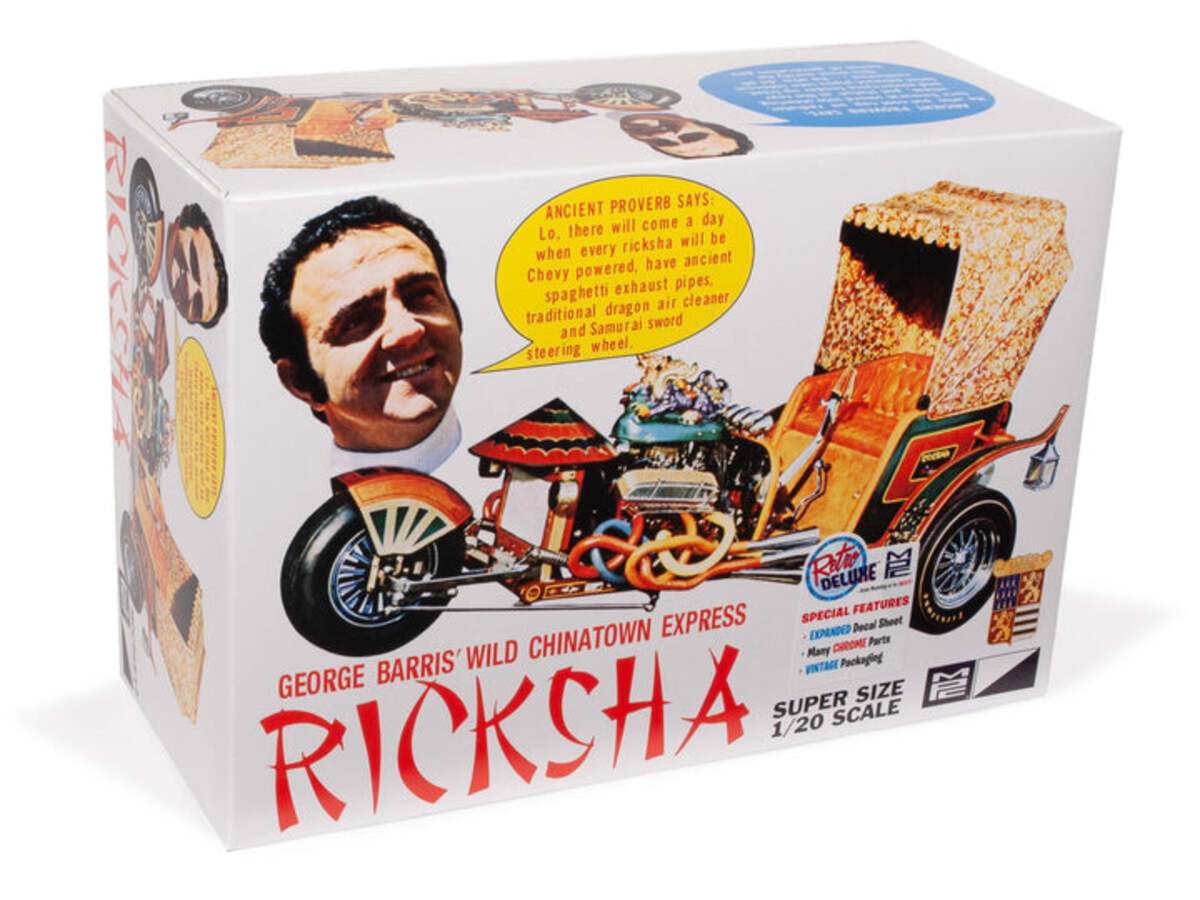 MPC 965 1:20 George Barris Ricksha Show Rod Plastic Model Kit