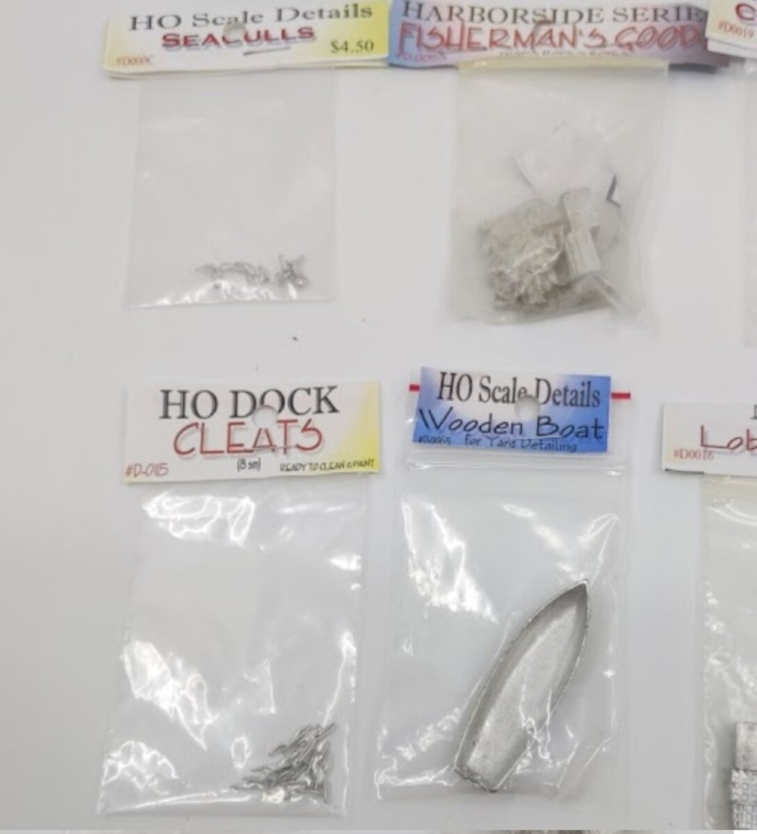 Model Tech Studios Lot of 12 Fishing Equipment / Boats / Lobster Accessories