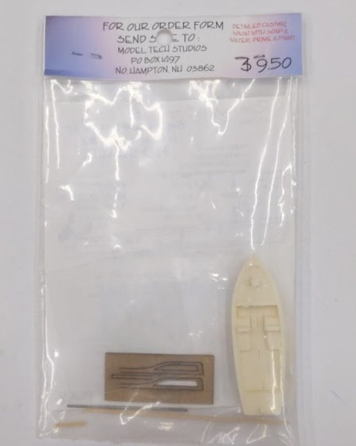 Model Tech Studios S0032 HO Sportsman Runabout Boat #3 Harborside Series