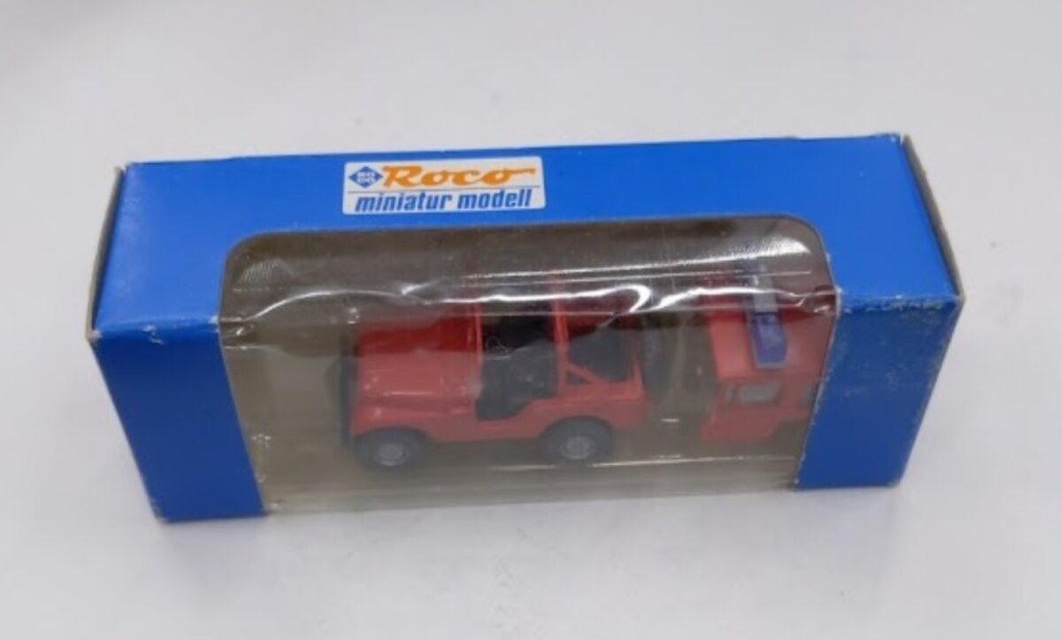 Roco 1334 HO Miniatur Modell Red Jeep