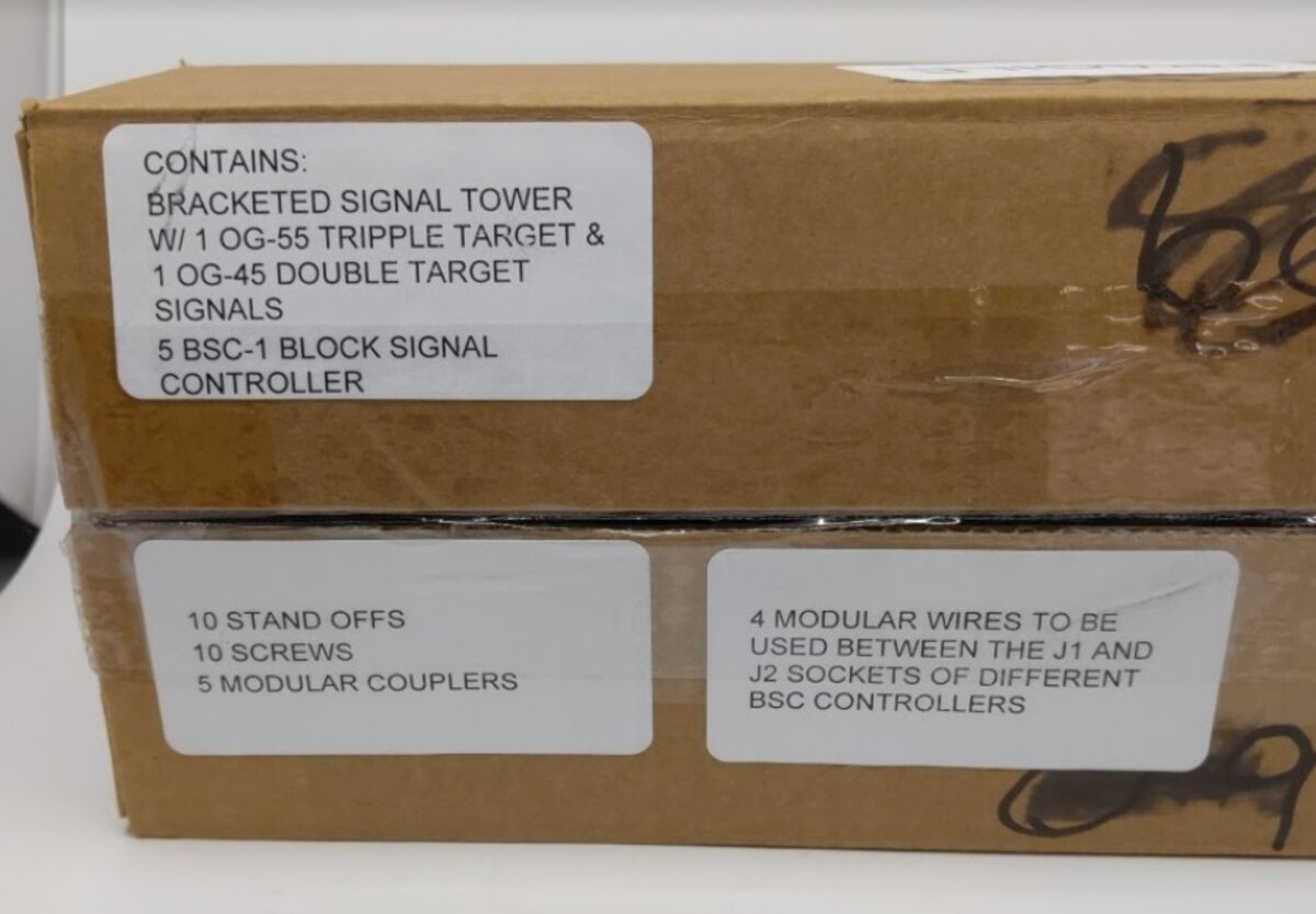 Custom Signals O Scale Bracketed Signal Tower Tripple Target & Double Target