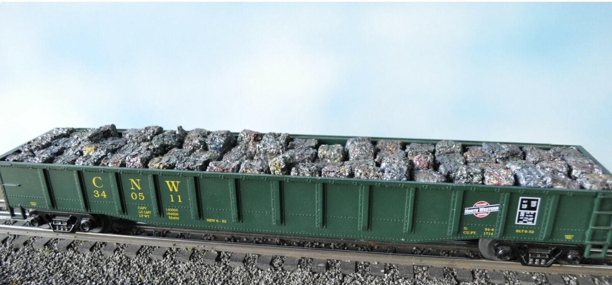Acme O Scale Baled Scrap Gondola Load Weathered & Painted for MTH Premier