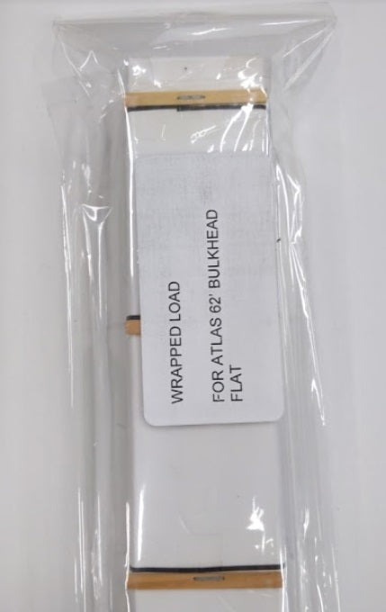 Acme O Scale Wrapped Load for Atlas 62' Bulkhead Flat