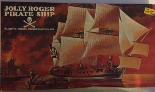 Lindberg 820 Jolly Roger Pirate Ship Model Ship Kit
