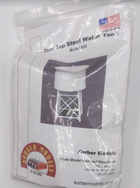 Korber 930 O Scale Roof Top Steel Water Tank Model Kit