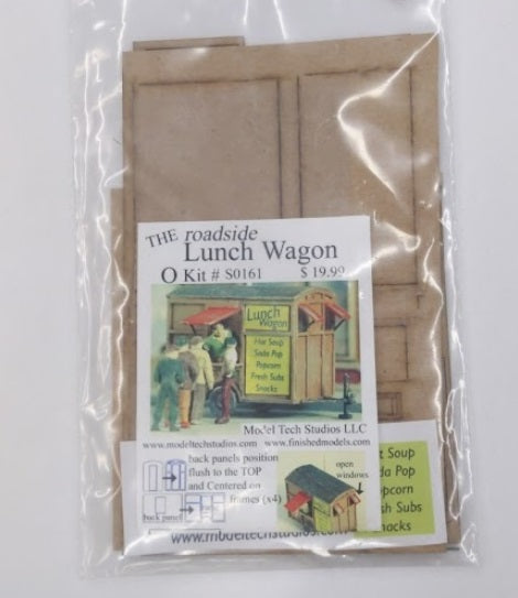 Model Tech Studios S0161 O Scale The Road Side Lunch Wagon Model Kit