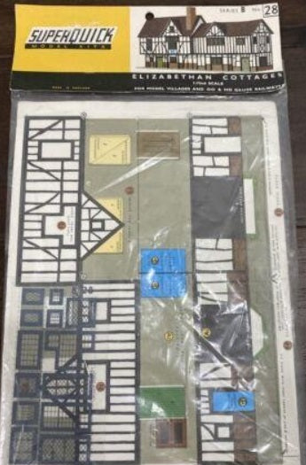 Superquick 28 HO/OO Series B Elizabethan Cottages Model Kit