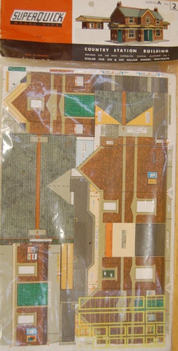 Superquick 2 HO/OO Series A Country Station Building Model Kit