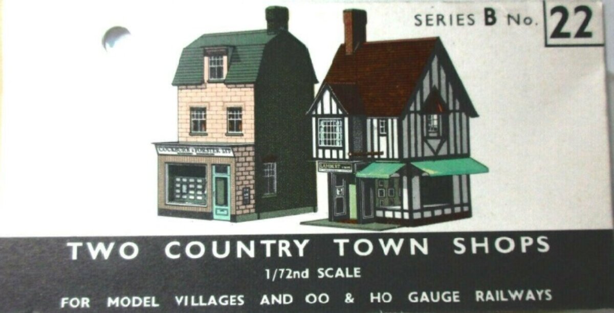 Superquick 22 HO/OO Series B Two Country Town Shops 1/72 Model Kit