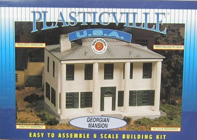 Bachmann 45858 N Plasticville Georgian Mansion Building Kit