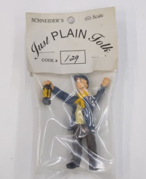 Just Plain Folk 129 G Scale Worker with Lantern