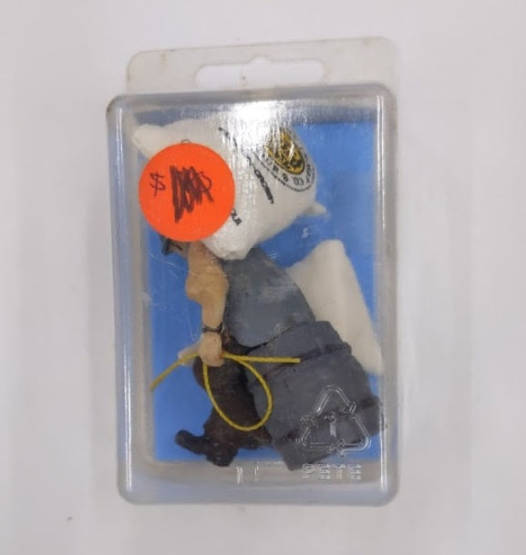 Just Plain Folk 108-2 G Scale Sitting Worker with Flour Sacks