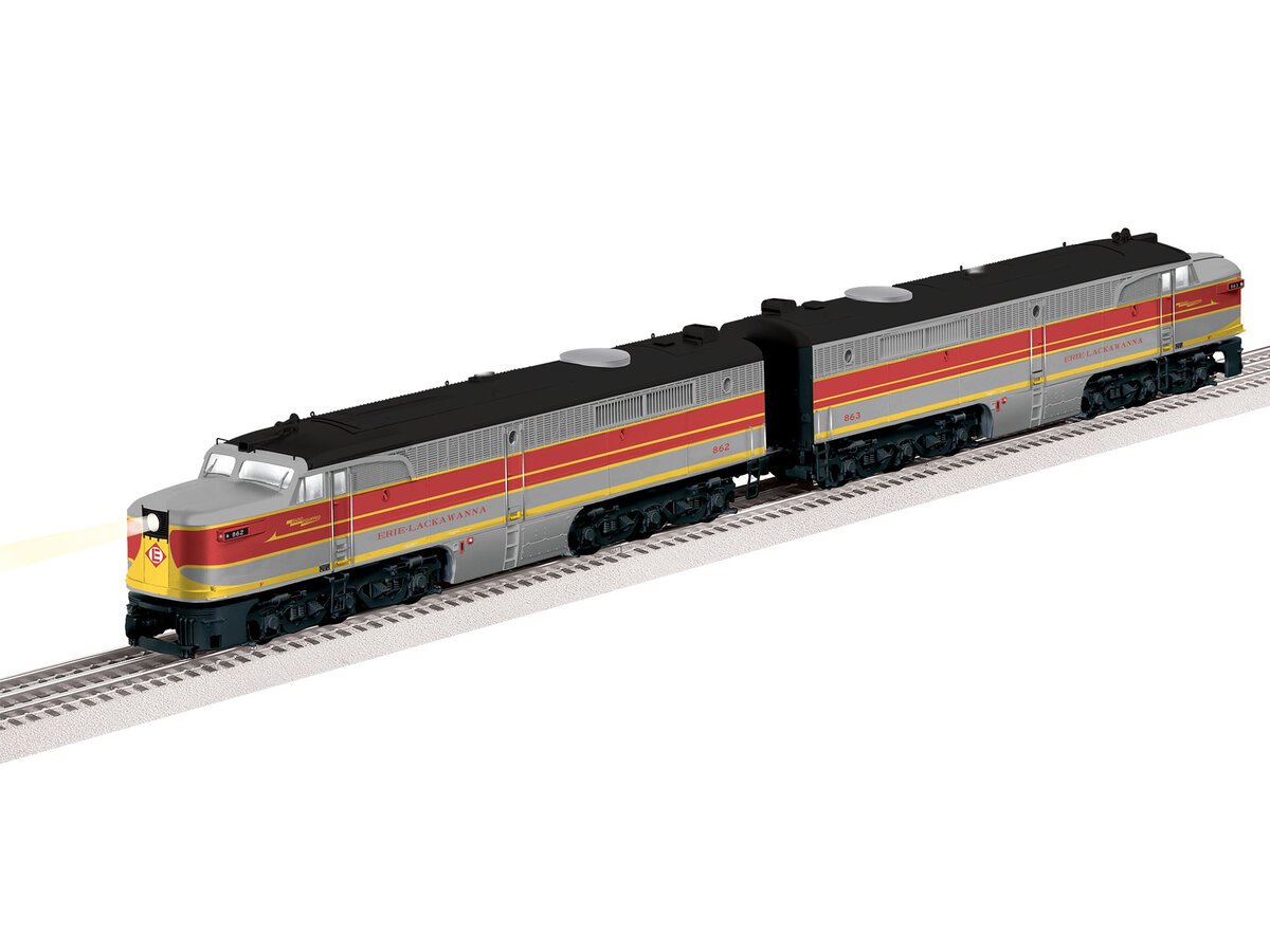 Lionel 2133380 O Erie Lackawanna Legacy PA AA Diesel Locomotive Set #862/#863