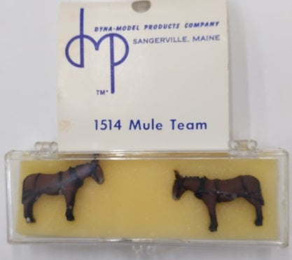 Dyna-Model 1514 HO Mule Team Painted (Pack of 2)