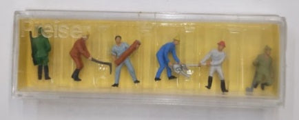 Preiser 4042 HO Loggers and Hunter Figures (Set of 6)