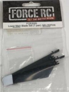 Force RC FCE2020 Lower Main Blade Set (1 Pair): MH-35/FHX