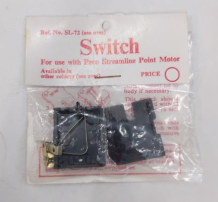 Peco SL-72 N Scale Switch for Streamline Point Motor