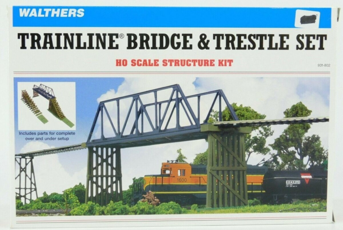 Walthers 931-802 HO Trainline Bridge & Trestle Set Kit