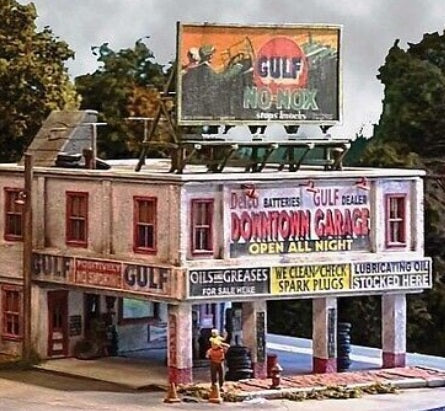 Bar Mills 0322 HO Downtown Garage Building Kit