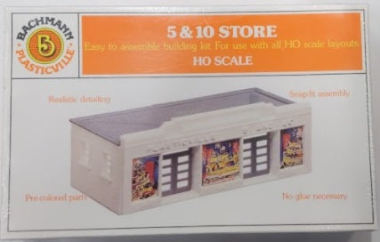 Bachmann 2642 HO 5 & 10 Store Building Kit