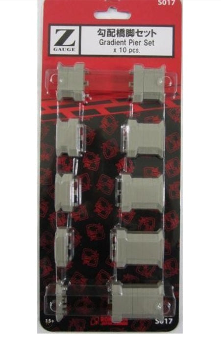 Rokuhan S017 Z Scale Gradient Pier Set (Pack of 10)