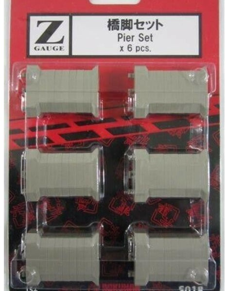 Rokuhan S018 Z Scale Pier Set (Pack of 6)