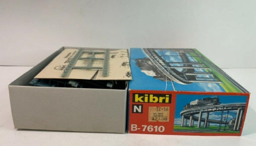 Kibri B-7610 N Scale Scene Bridge Curved Elevated Kit