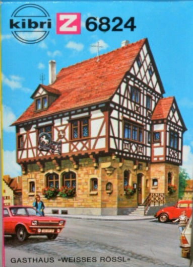 Kibri B-6824 Z Scale Hotel-Restaurant Building Kit