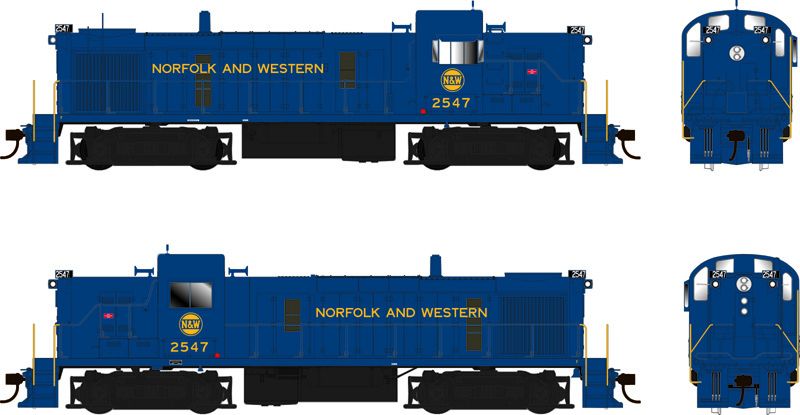 Bowser 25224 HO NW ALCo RS-3 Diesel Locomotive with ESU LokSound #2557