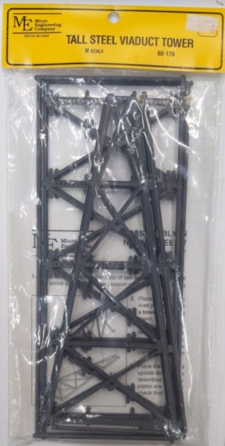 Micro Engineering 80-176 N Tall Steel Viaduct Tower Kit