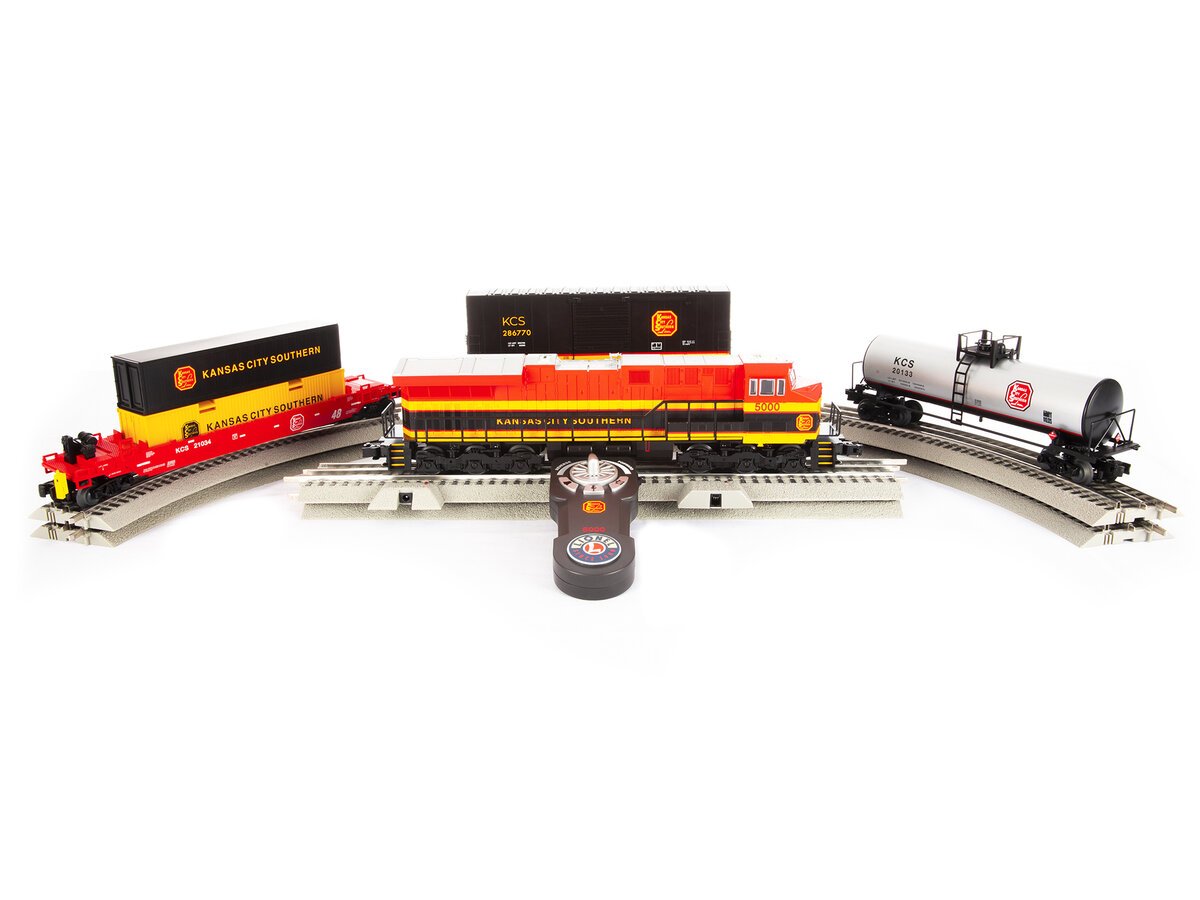Lionel 2123030 KCS ET44 LionChief O Gauge Diesel Starter Freight Train Set