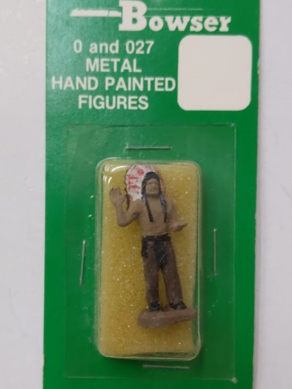 Bowser 1-013742 O Hand Painted Metal Indian Chief Figure