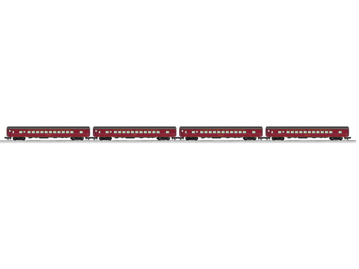 Lionel 2227250 O Gauge Norfolk & Southern Excursion Coach Cars (Set of 4)