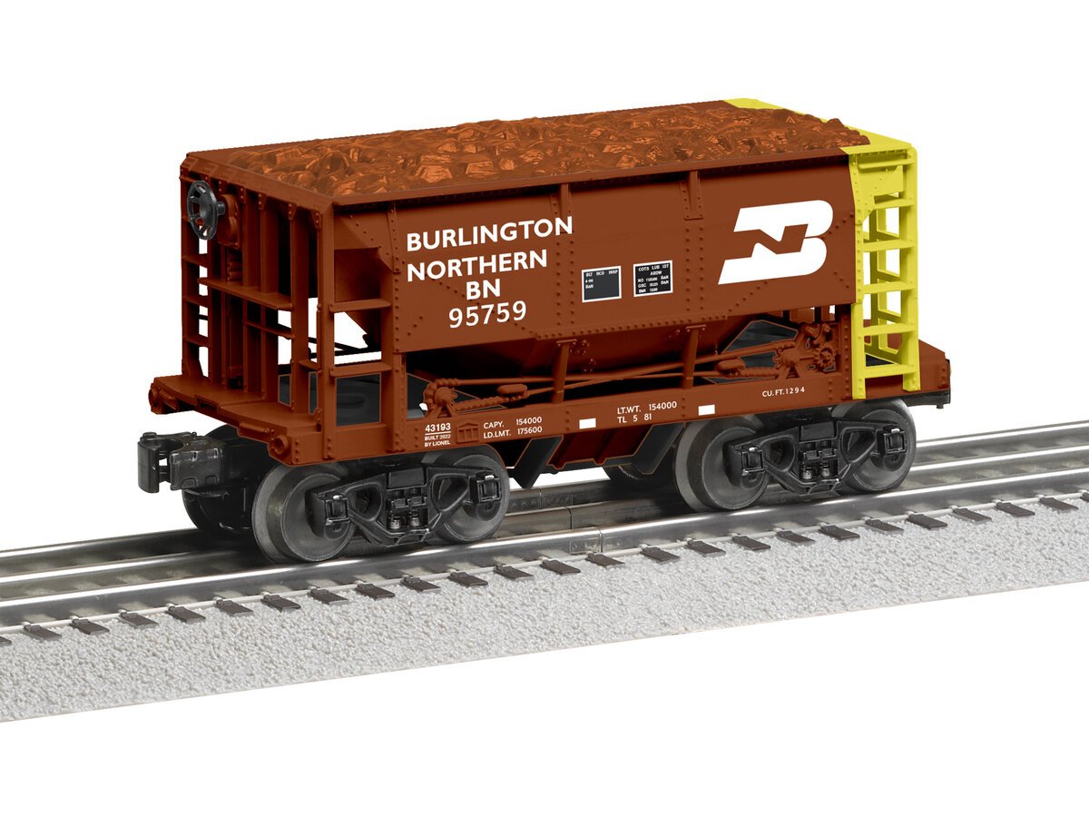Lionel 2243190 O Burlington Northern Ore Cars #2 (Set of 6)