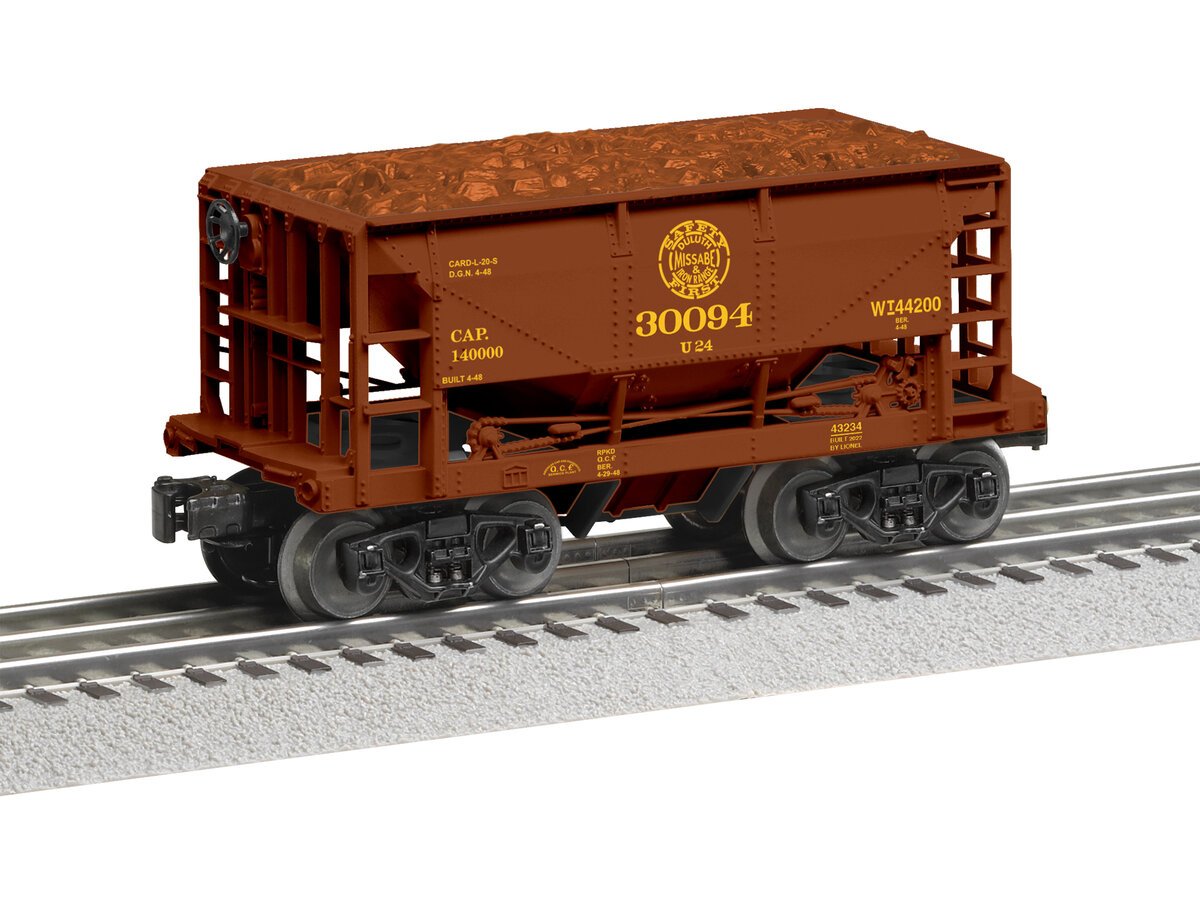 Lionel 2243230 O Duluth, Missabe and Iron Range Ore Car #2 (Set of 6)