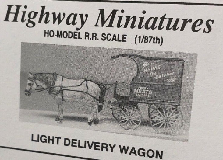 Highway Miniatures 360-101 HO Light Delivery Wagon Kit