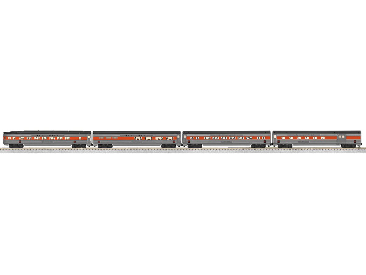 American Flyer 2219430 S New Haven Streamlined Passenger Cars (Pack of 4)