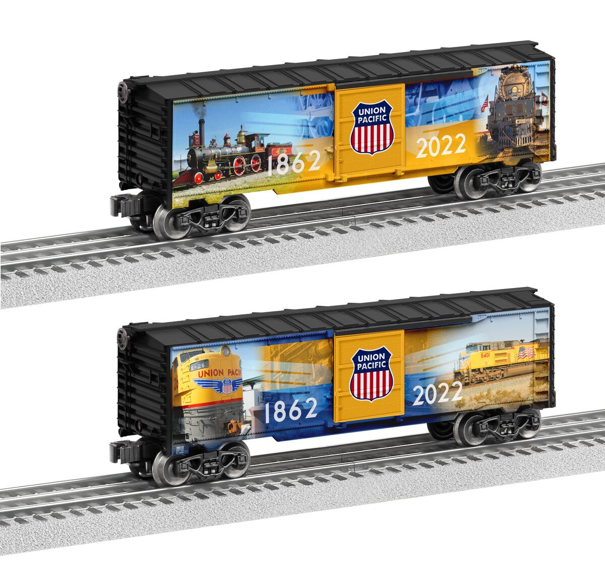 Lionel 2238010 O Gauge Union Pacific 160th Anniversary Boxcar