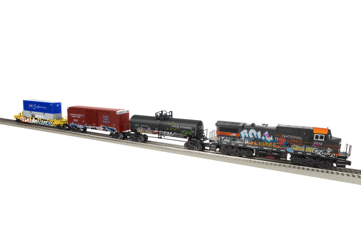 Lionel 2223110 Graffiti LionChief O Gauge Diesel Train Set with Bluetooth 5.0