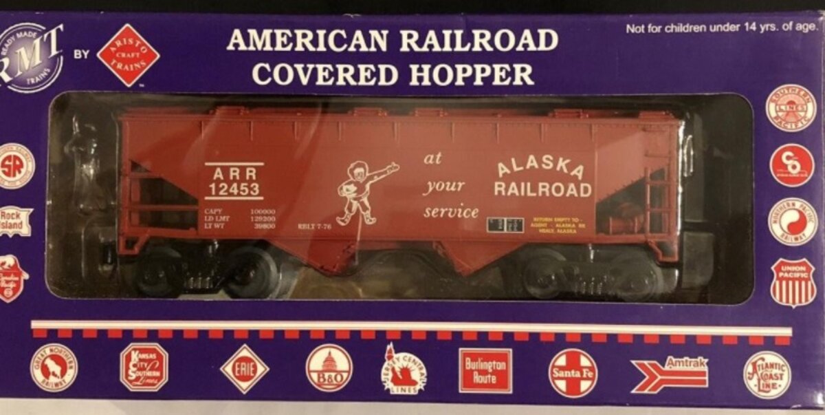 Aristo-Craft 96333 O Bopper Covered Hopper #12453  ARR/Alaska