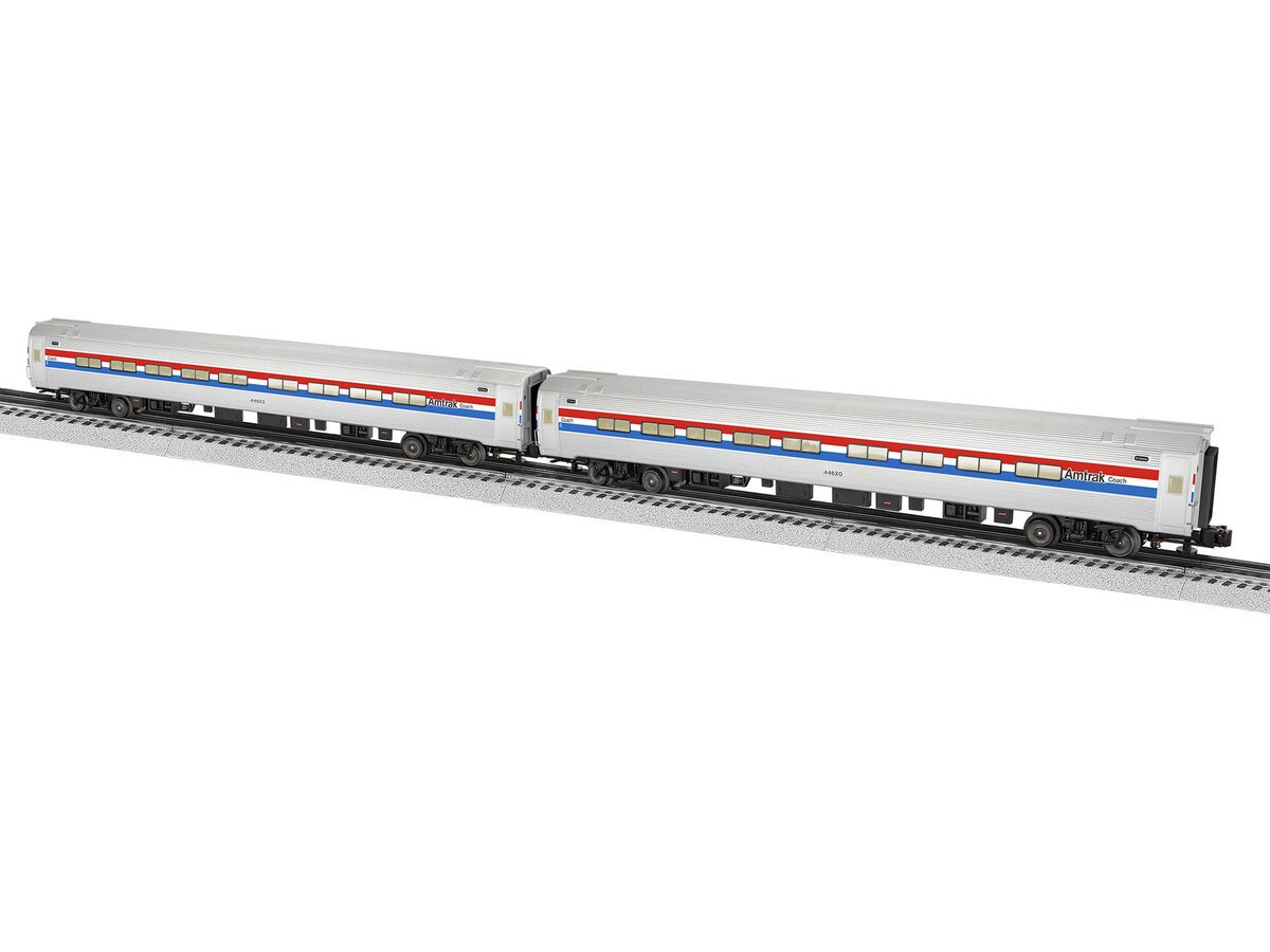 Lionel 2227290 O Amtrak Amfleet Phase III Coach Car (Set of 2)