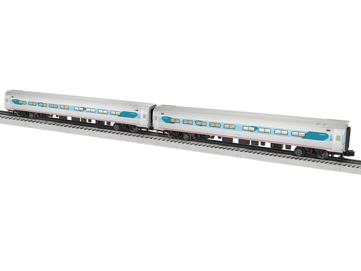 Lionel 2227300 O Amtrak Amfleet Phase V Coach Car (Set of 2)