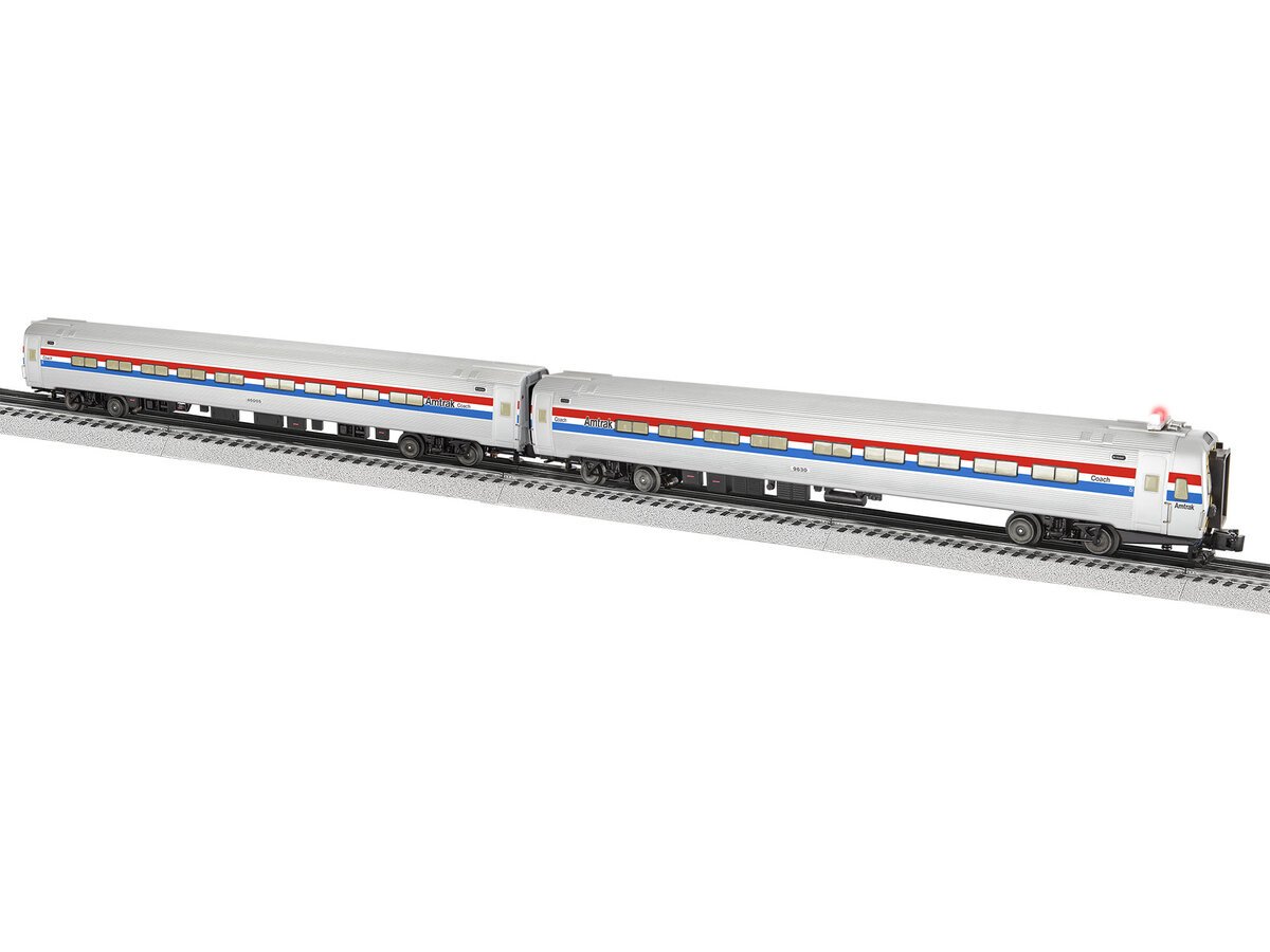 Lionel 2227320 O Amtrak Amfleet Phase III Coach/Cab Car (Set of 2)
